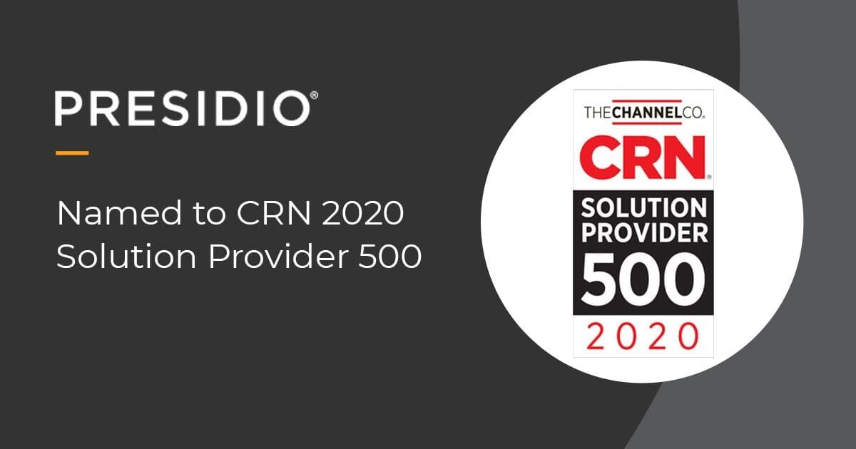 Named to CRN 2020 Solution Provider 500