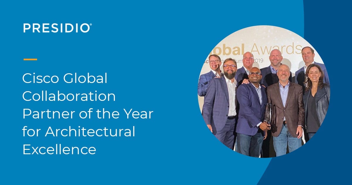 Cisco Global Collaboration Partner of the Year 2019 for Architectural Excellence
