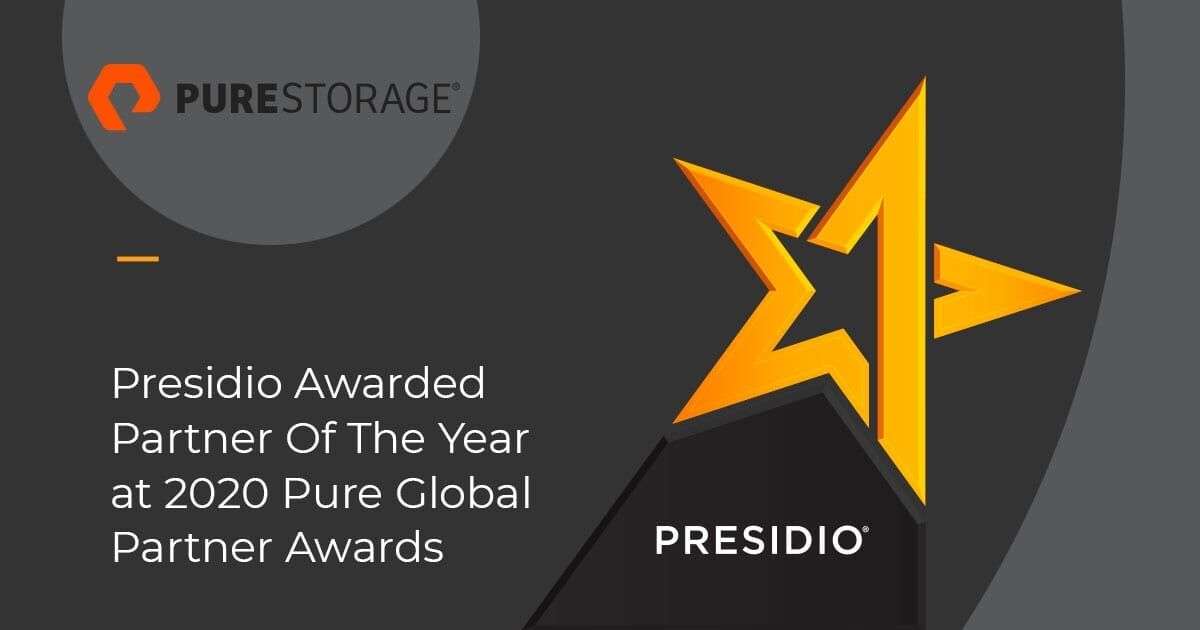 Presidio Awarded Partner of the Year at 2020 Pure Global Partner Awards
