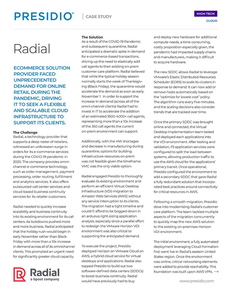 Radial: Empowering Digital Transformation with Robust Network Solutions