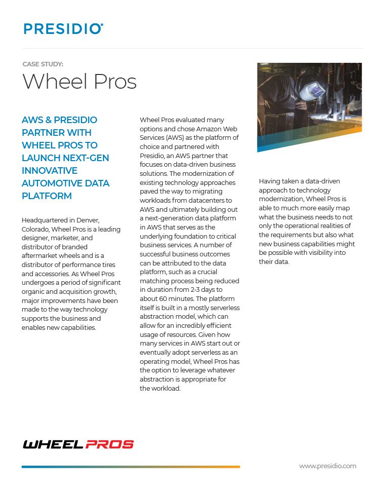 WheelPros: Accelerating Automotive Industry Success with Advanced IT Infrastructure and Services