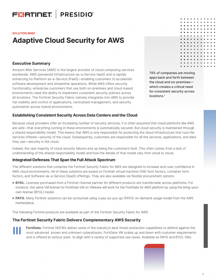 Adaptive Cloud Security for AWS