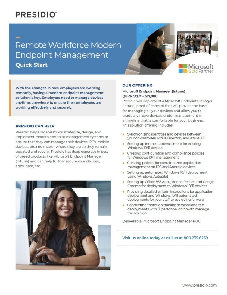 Remote Workforce Modern Endpoint Management