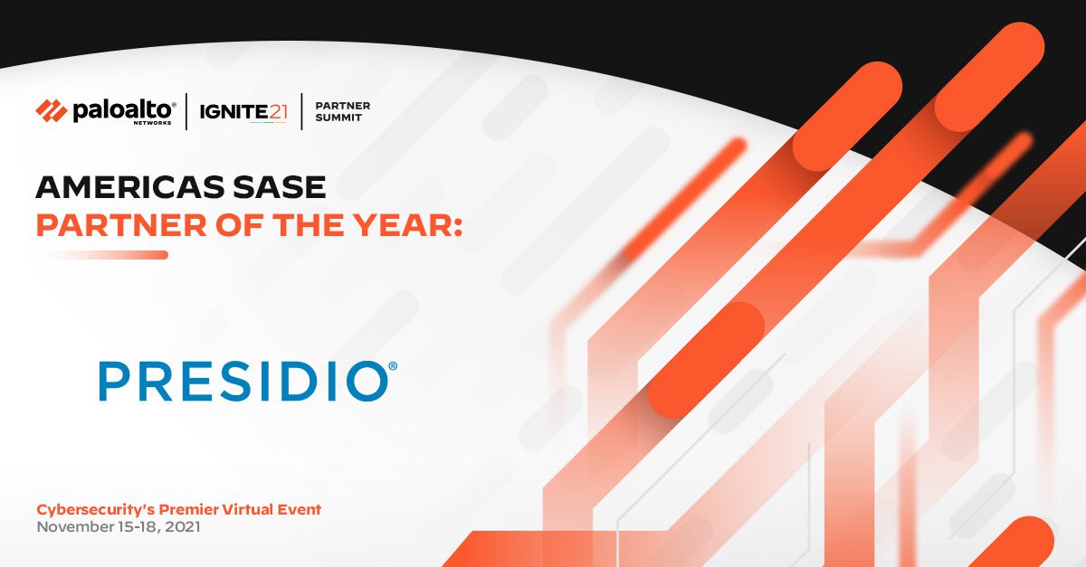 Palo Alto Networks Partner of the year Award