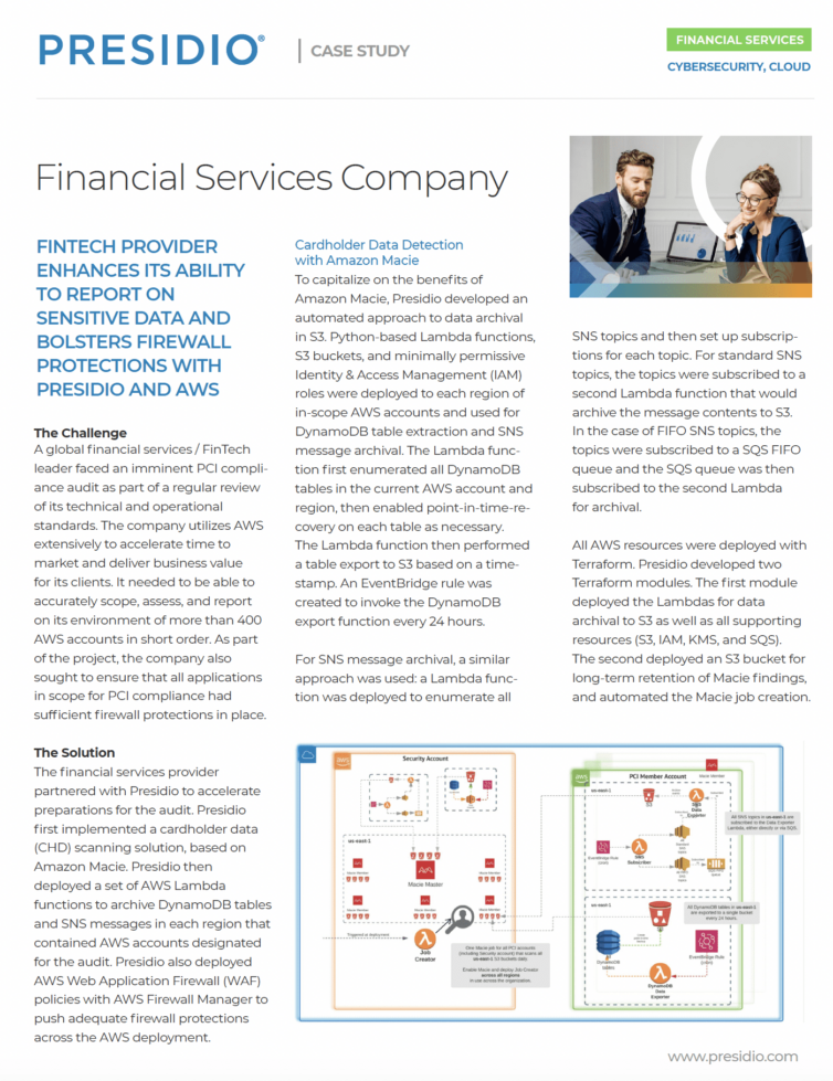 Financial Services Company
