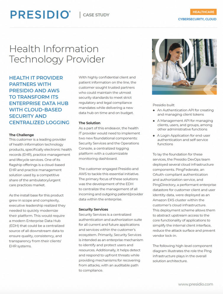 Health IT Prodvider: Advancing Healthcare with cloud-based security