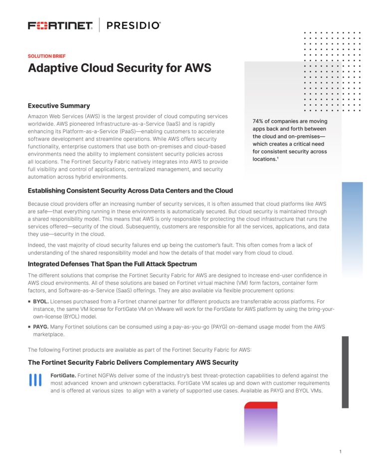 Adaptive Cloud Security for AWS