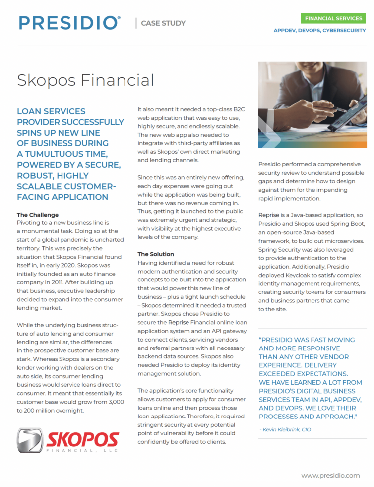 Skopos Financial: Enabling Scalable and Secure IT Solutions