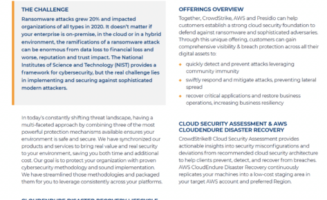 Presidio NIST Cybersecurity Framework