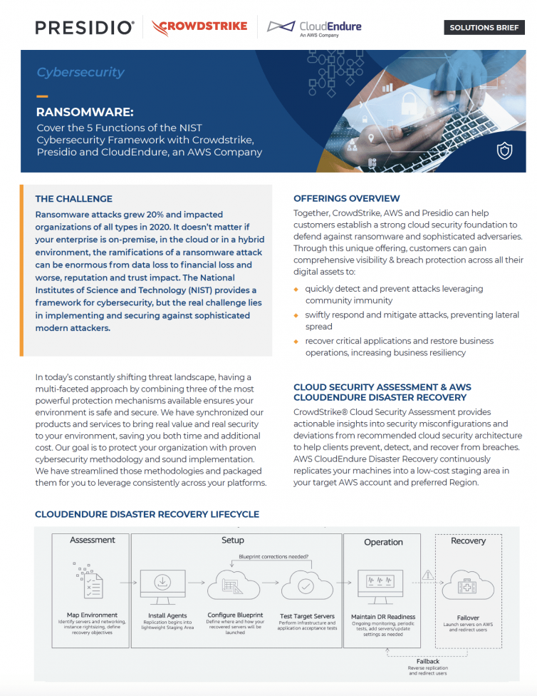 Presidio NIST Cybersecurity Framework