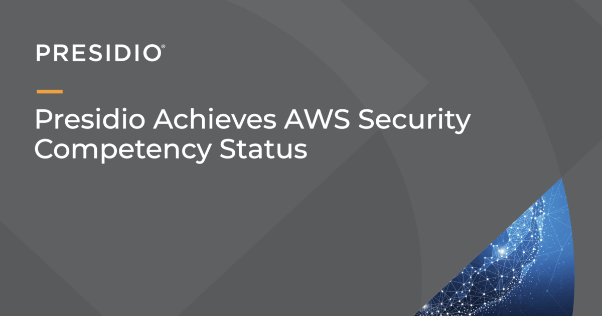 Presidio Achieves AWS Security Competency Status