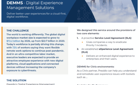 Presidio and Citrix Digital Experience Management Solutions
