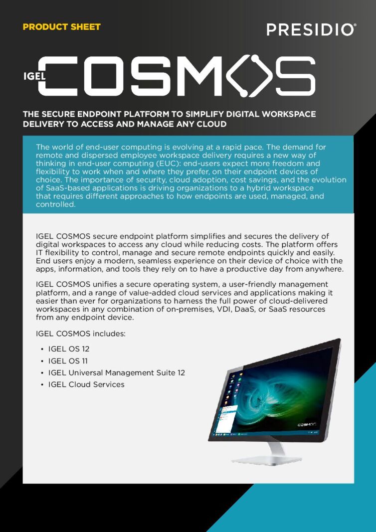 IGEL COSMOS – The Secure Endpoint Platform