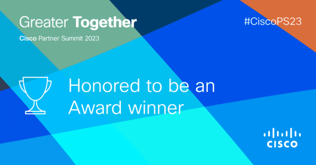 Cisco Partner Summit 2023 Award Winner