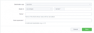 Figure 2 - Calculated Field from Splunk Web