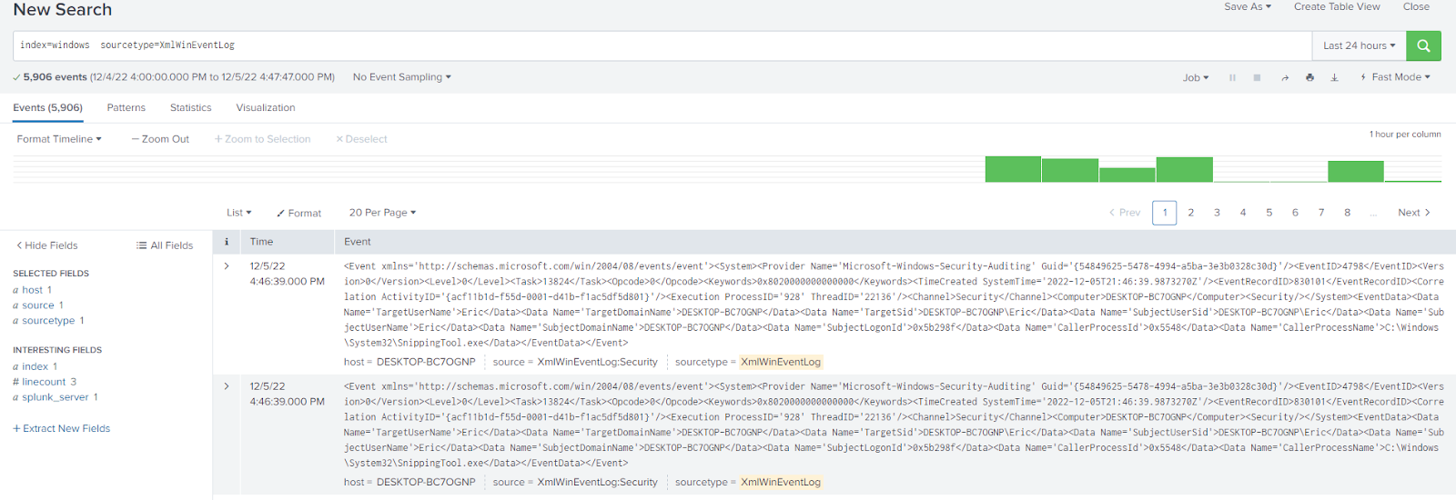 Splunk Search Mode Use Cases 1