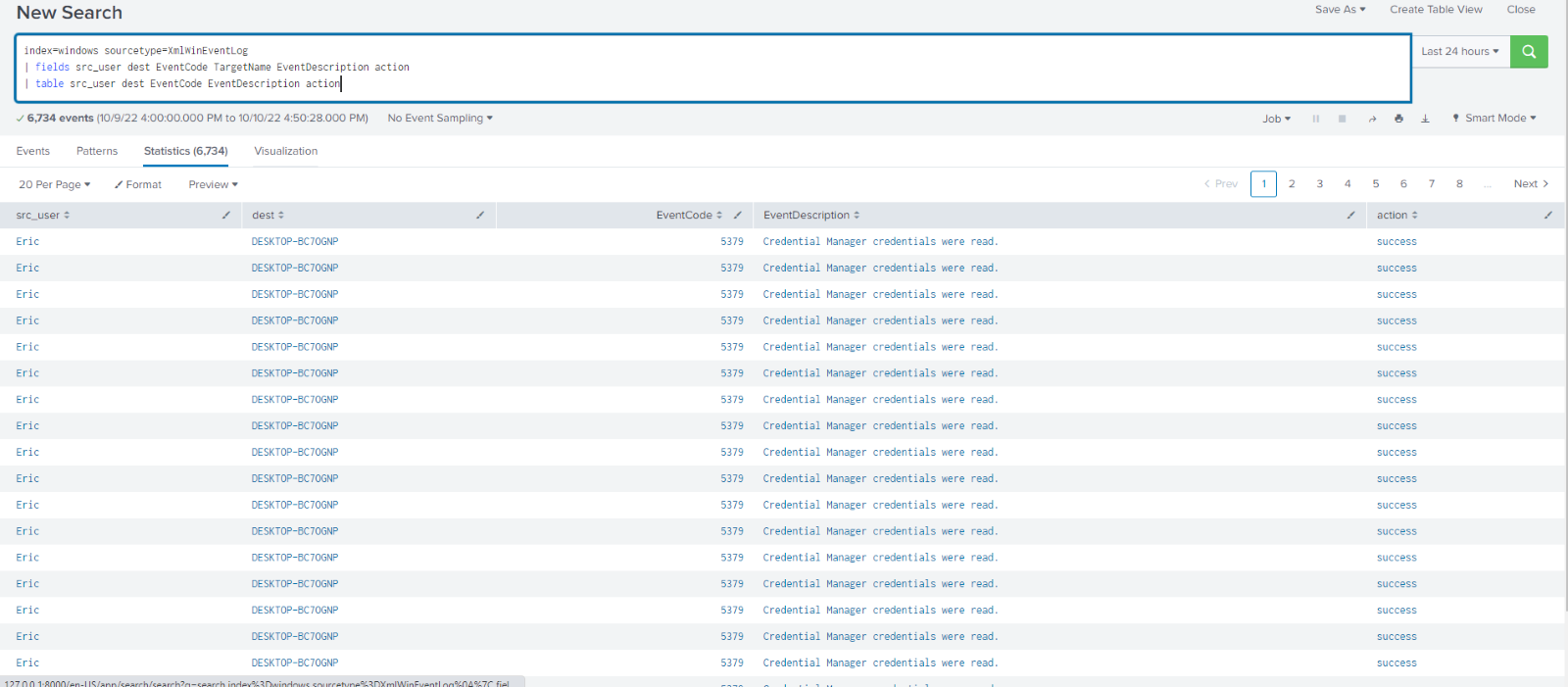 Splunk Collect Command Examples and Use Cases: Example 1 part 1