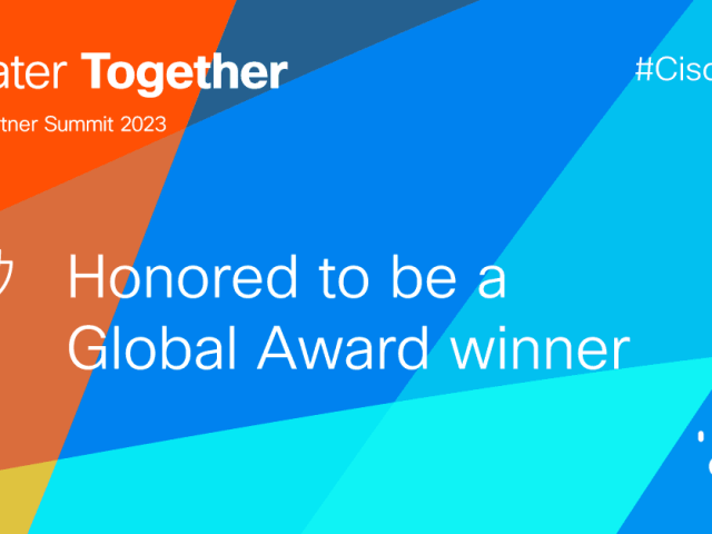 Presidio awarded Commercial Partner of the Year 2023 By Cisco at the Cisco Partner Summit 2023