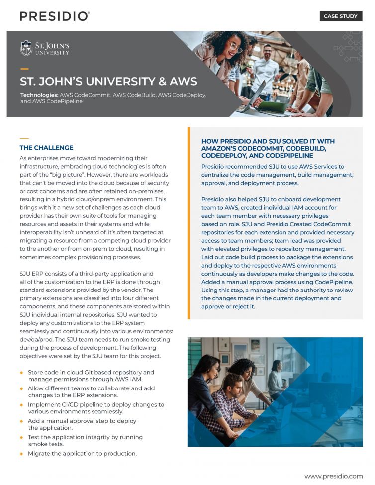 ST. John’s University: Hybrid Cloud Powered by Efficient CI/CD Pipeline