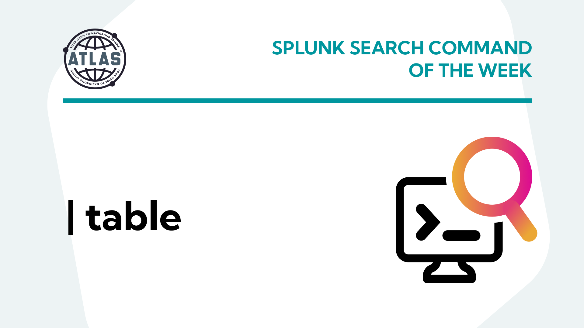 Using the table Command