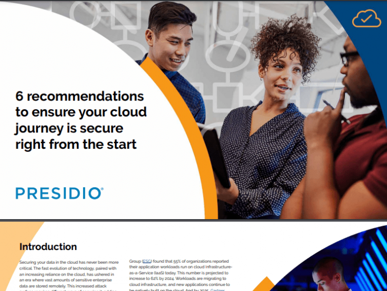 6 recommendations to ensure your cloud journey is secure right from the start