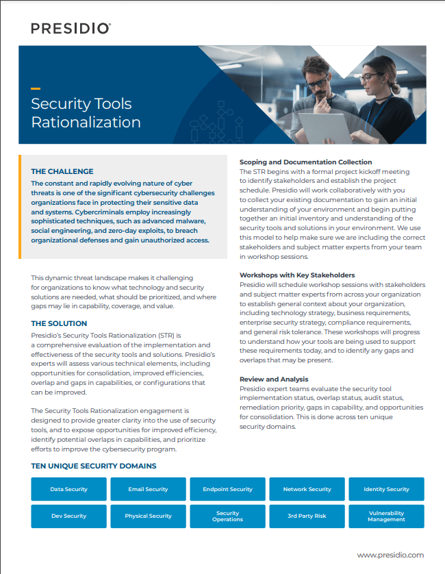 Security Tools Rationalization