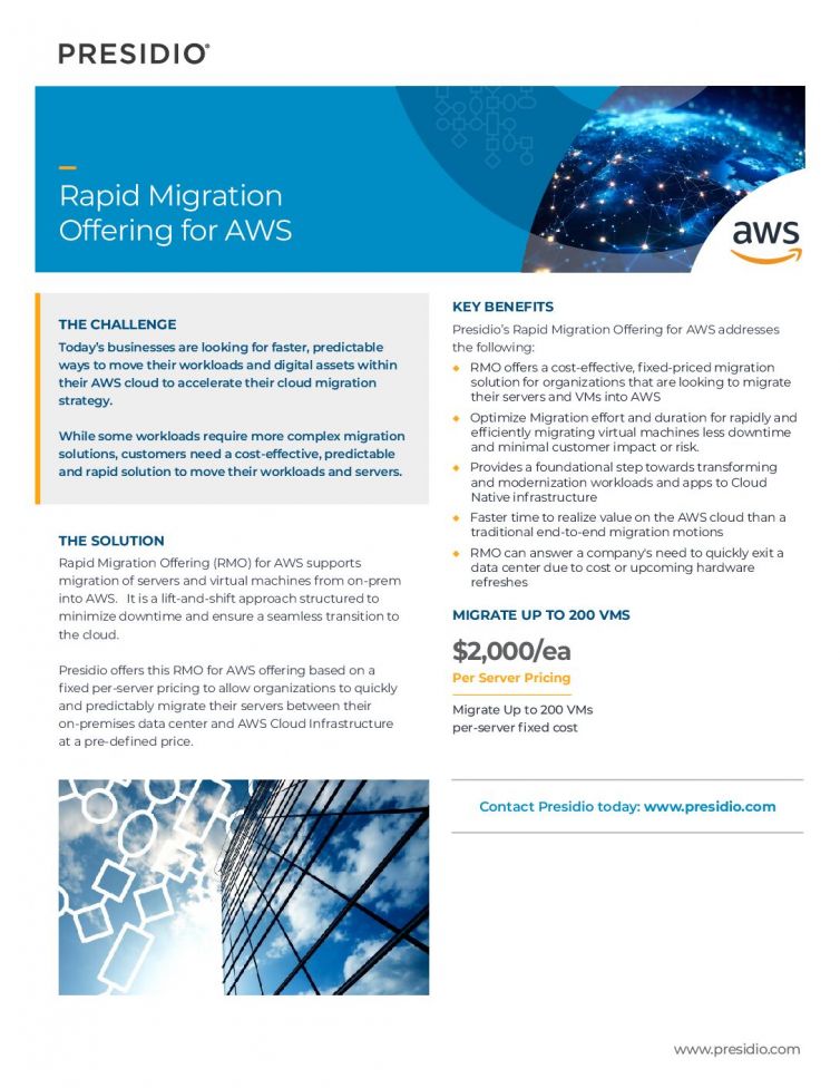 Rapid Migration Offering for AWS