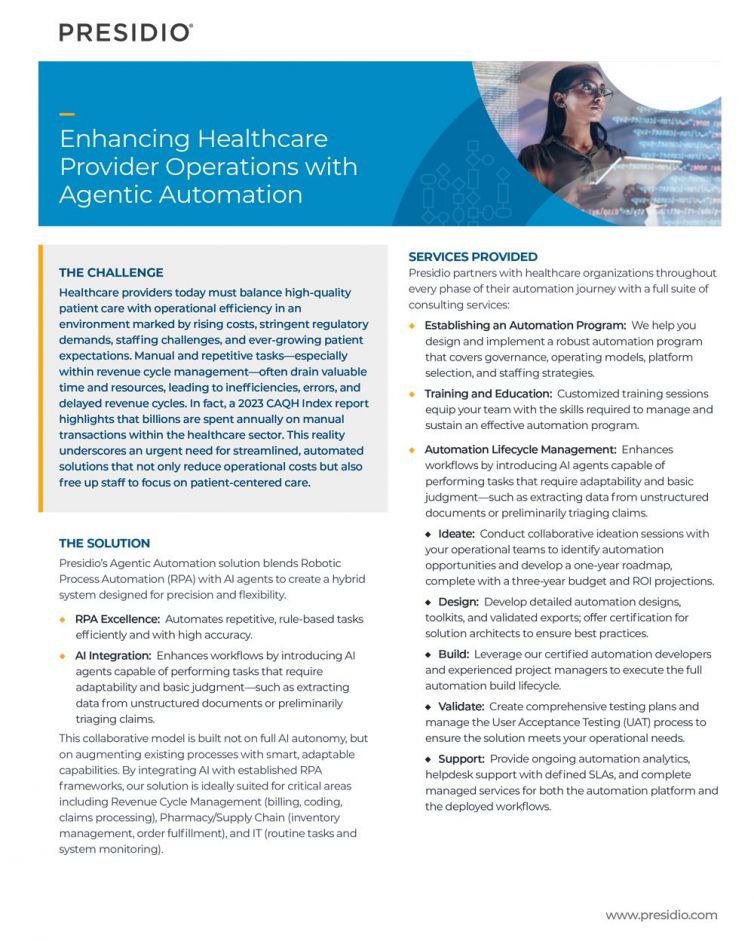 Enhancing Healthcare Provider Operations with Agentic Automatio