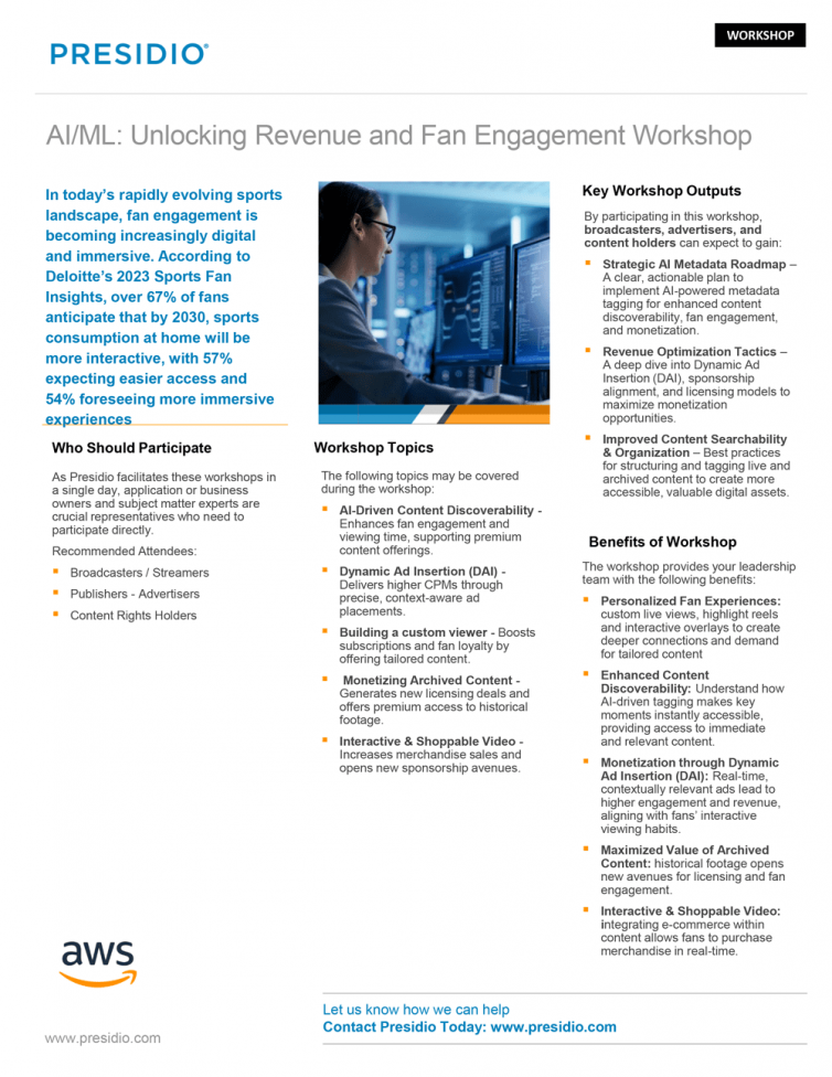 AIML: Unlocking Revenue and Fan Engagement