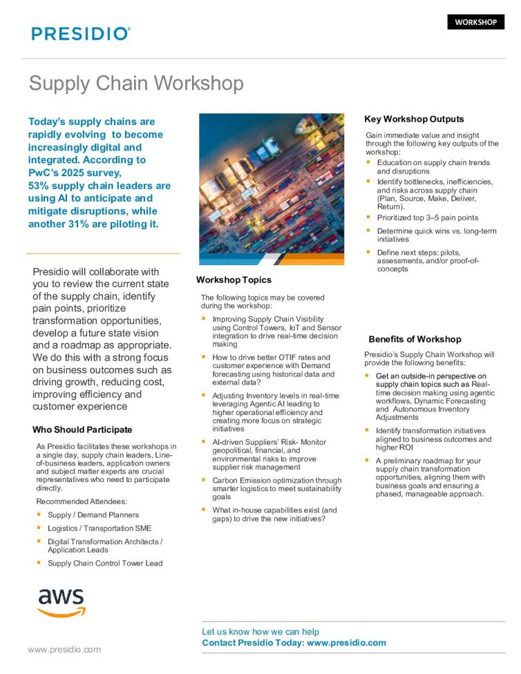 Supply Chain Workshop