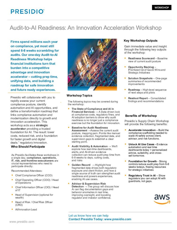 Audit-to-AI Readiness: An Innovation Acceleration Workshop
