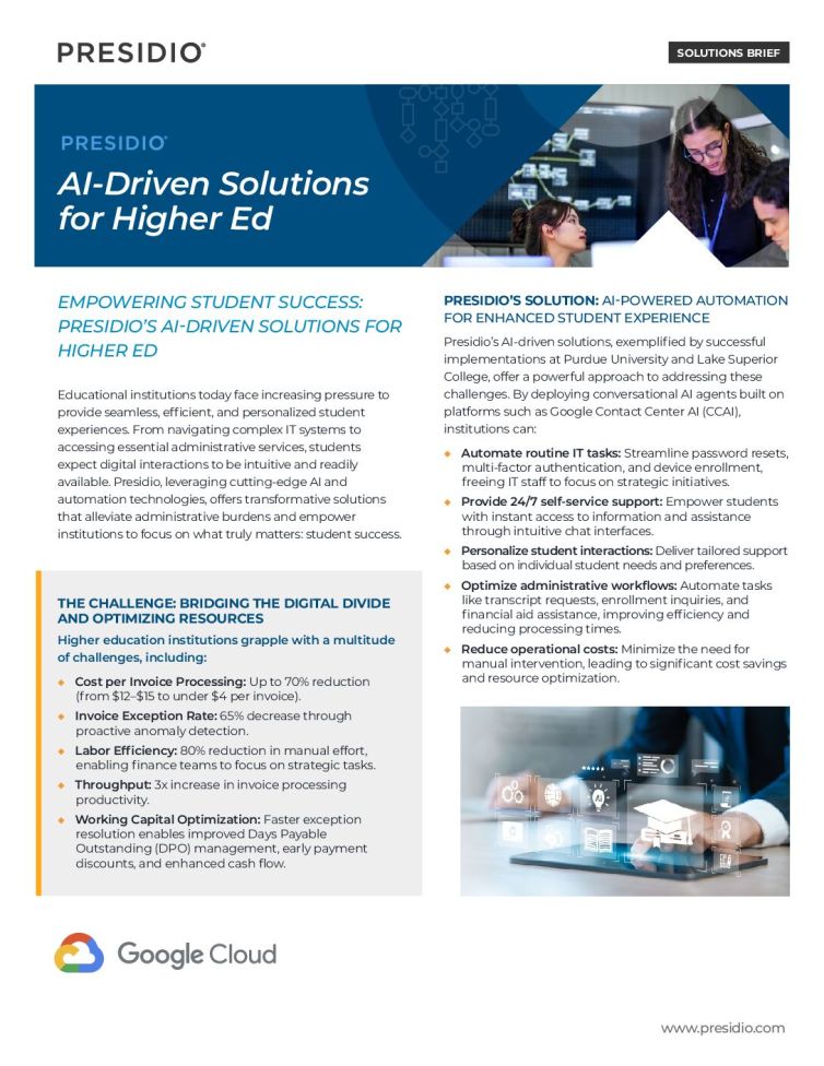 AI-Driven Solutions for Higher Ed