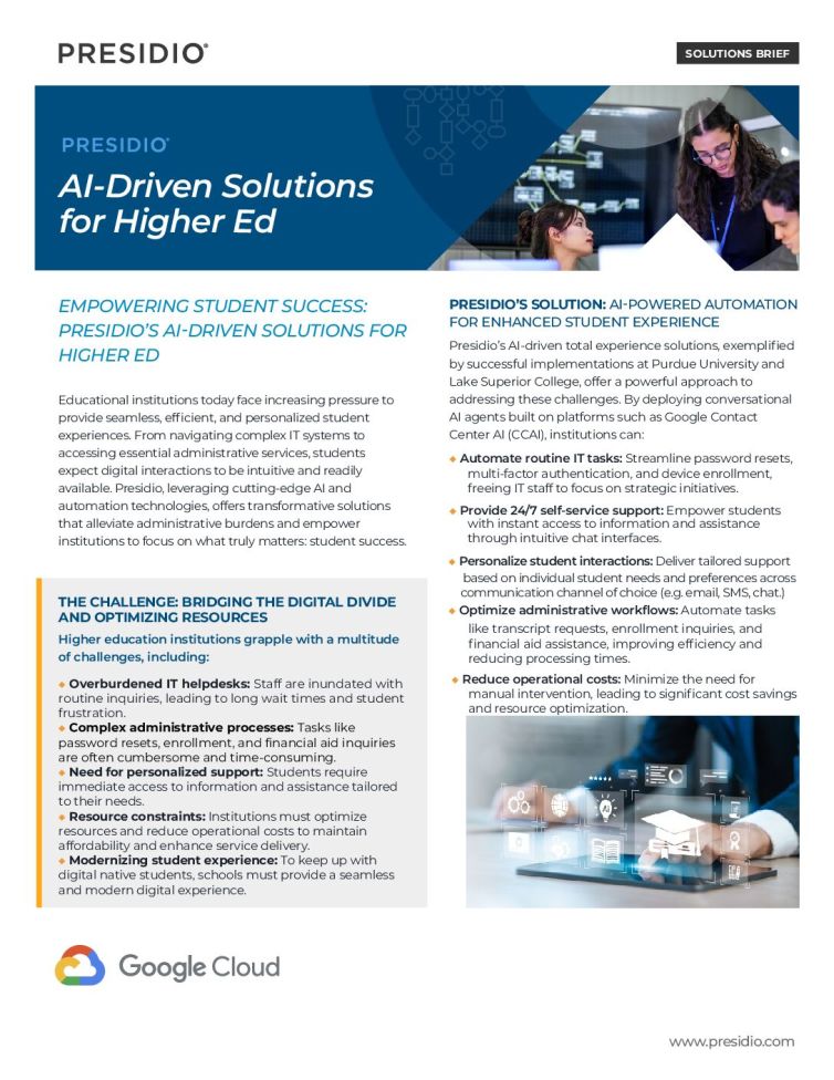 AI-Driven Solutions for Higher Ed
