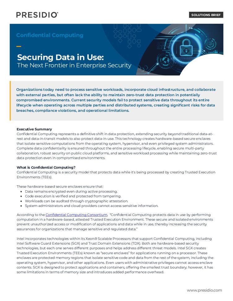 Securing Data in Use