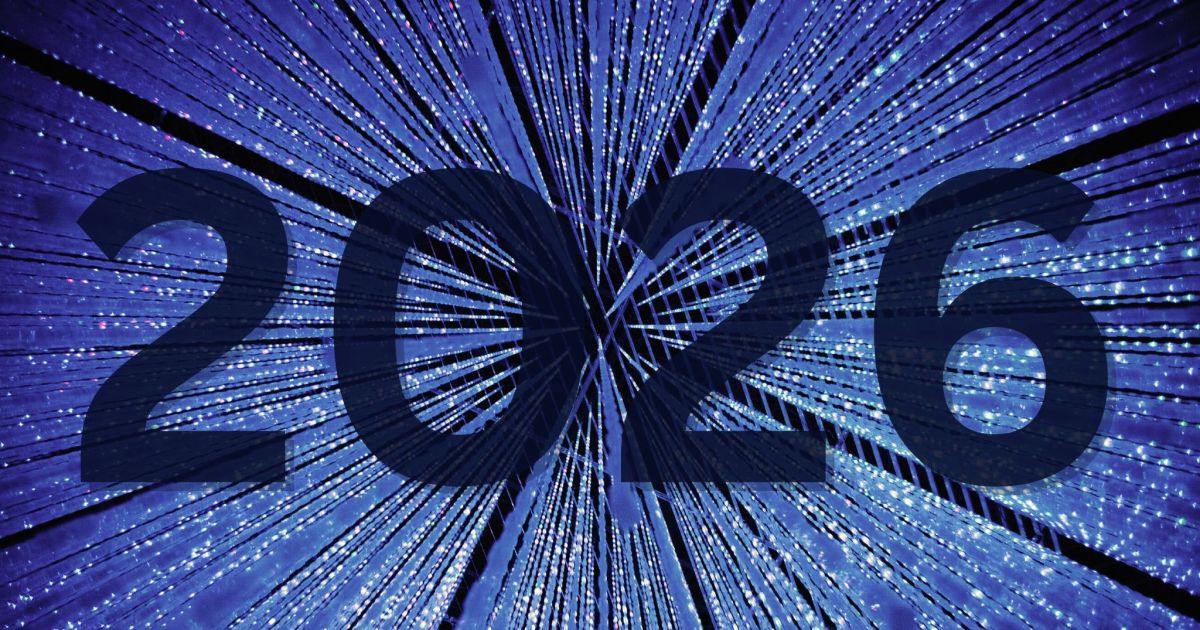 "2026" over cybersecurity inspired background