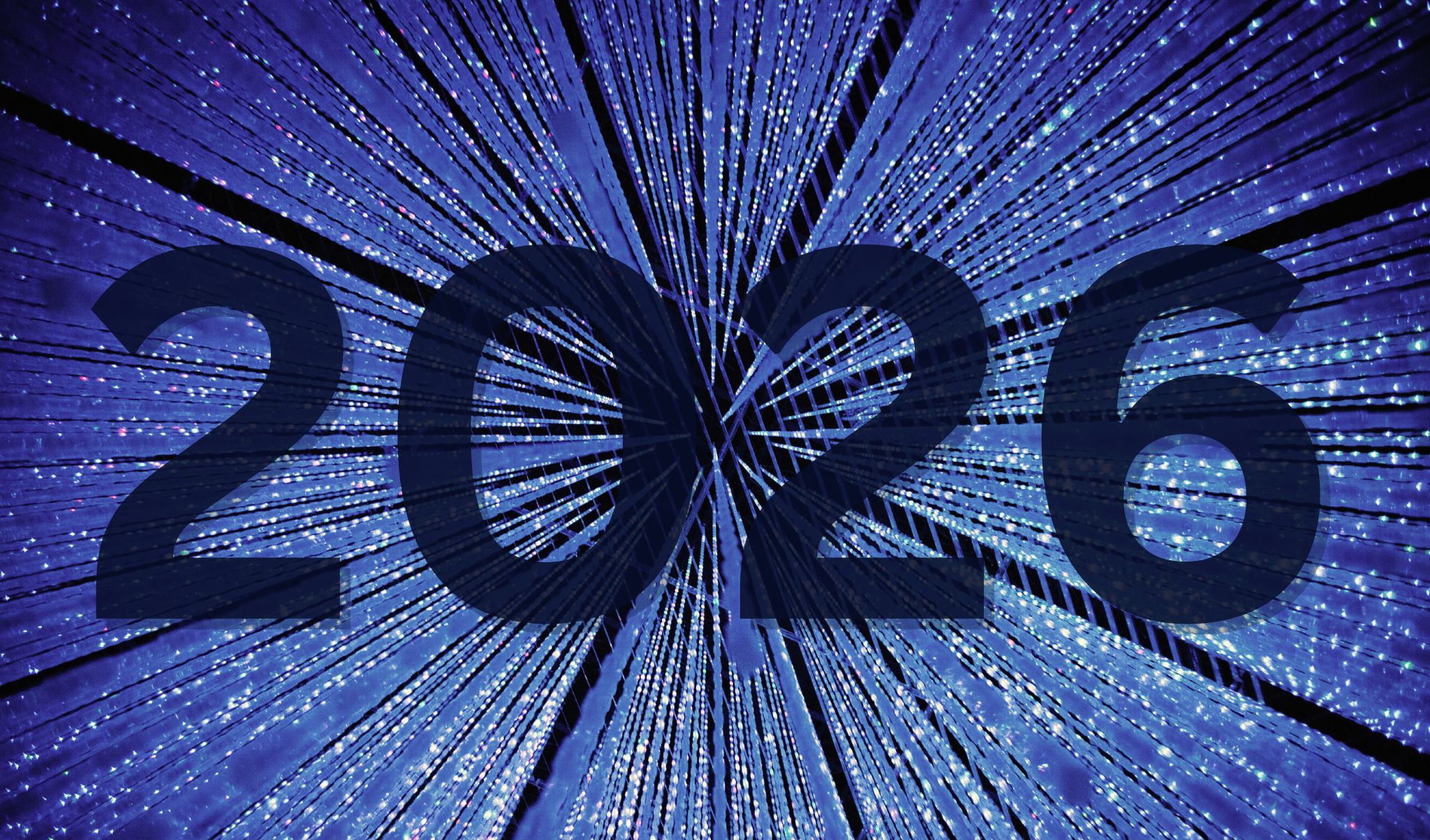 "2026" over cybersecurity inspired background