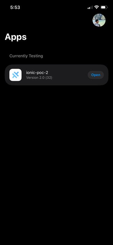 Real device TestFlight