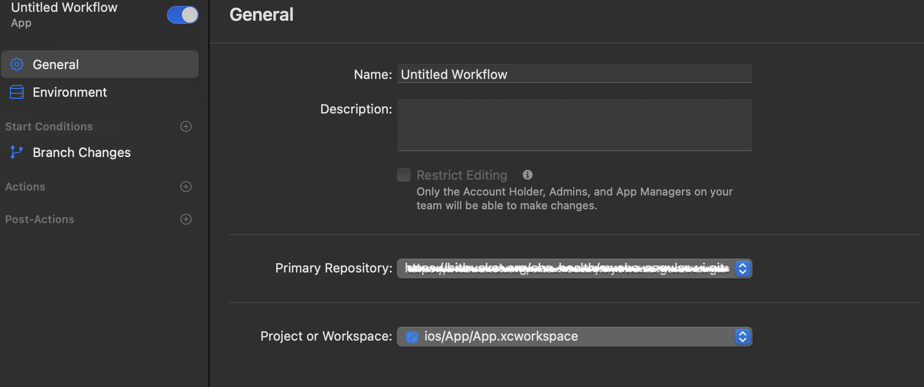 Choose the repository name