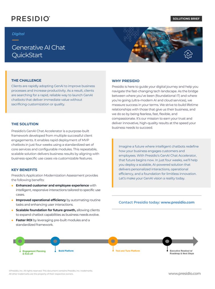 Generative AI Chat QuickStart