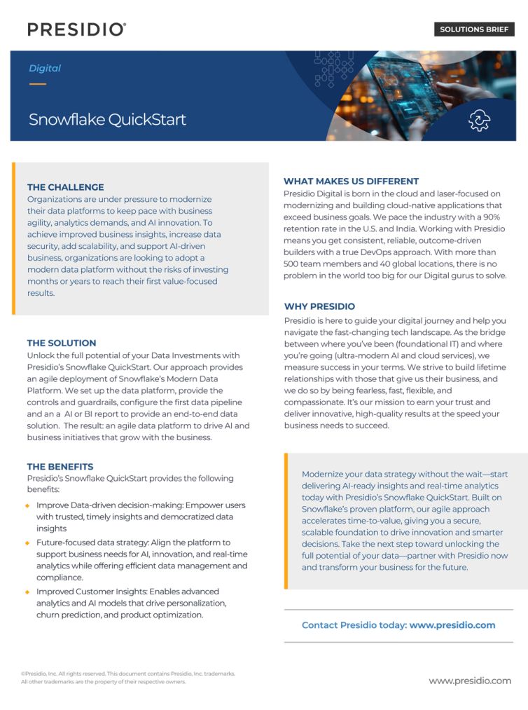 Snowflake QuickStart