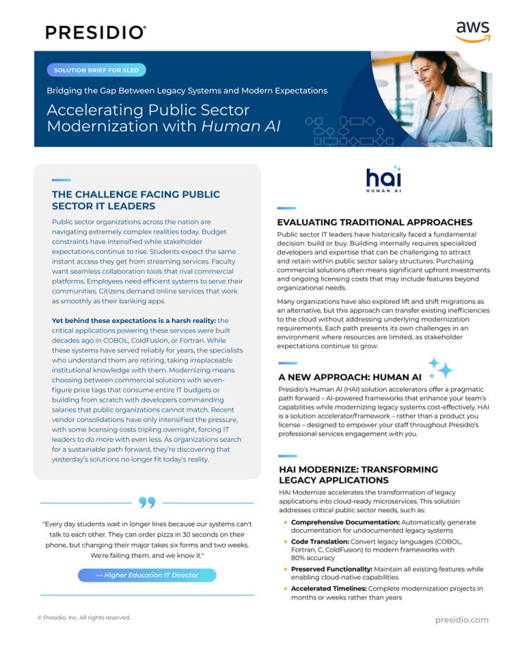 Accelerating Public Sector Modernization with Human AI