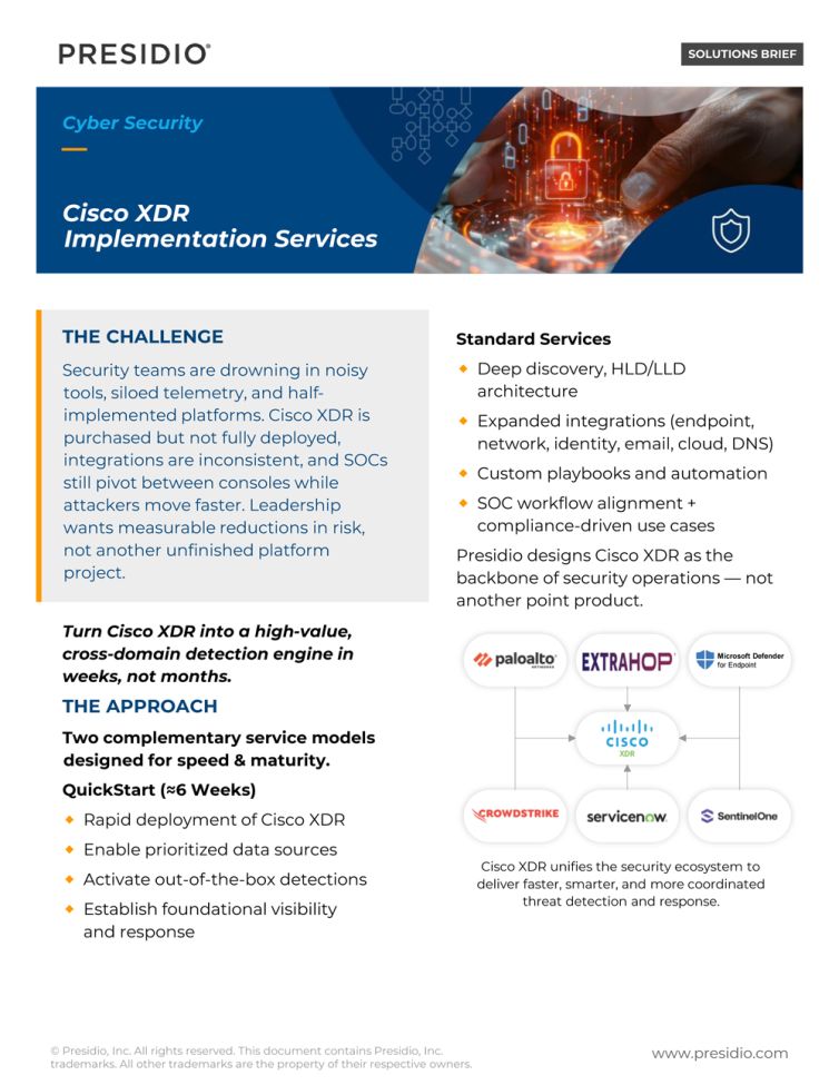 Cisco XDR Implementation Services