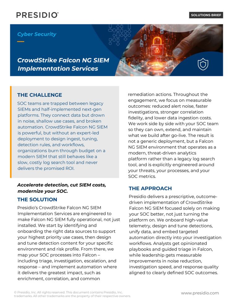 CrowdStrike Falcon NG SIEM Implementation Services