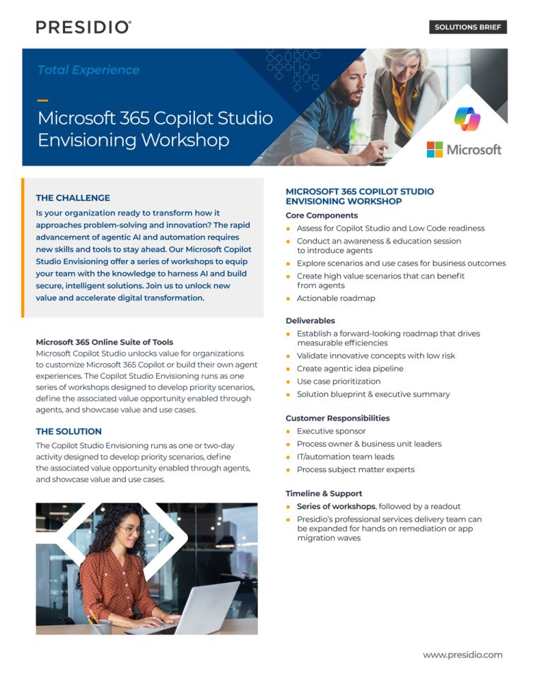 Microsoft 365 Copilot Studio Envisioning Workshop