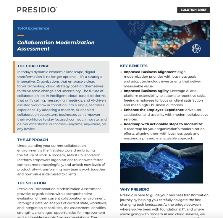 Collaboration Modernization Assessment