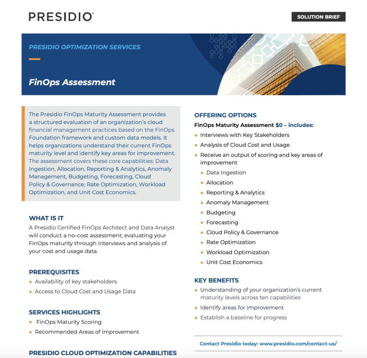 FinOps Assessment