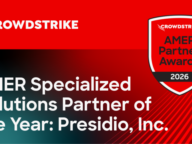Presidio, a leading global technology services and solutions provider, today announced that it has been named the 2026 CrowdStrike Americas Specialized Solutions Partner of the Year. The award, presented at CrowdStrike’s Americas Partner Symposium, recognizes Presidio’s excellence and leadership in helping organizations strengthen cyber resilience and consolidate protection with the CrowdStrike Falcon® cybersecurity platform.