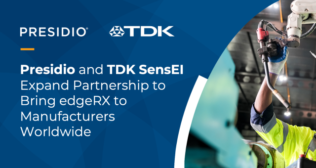 Presidio announced an expanded strategic partnership with TDK SensEI, a global leader in AI-powered industrial platforms. What began as a project to enhance the platform’s reporting and visualization capabilities evolved into a broader engineering collaboration focused on modernizing how industrial machine health data is surfaced, interpreted, and acted on in real manufacturing environments.