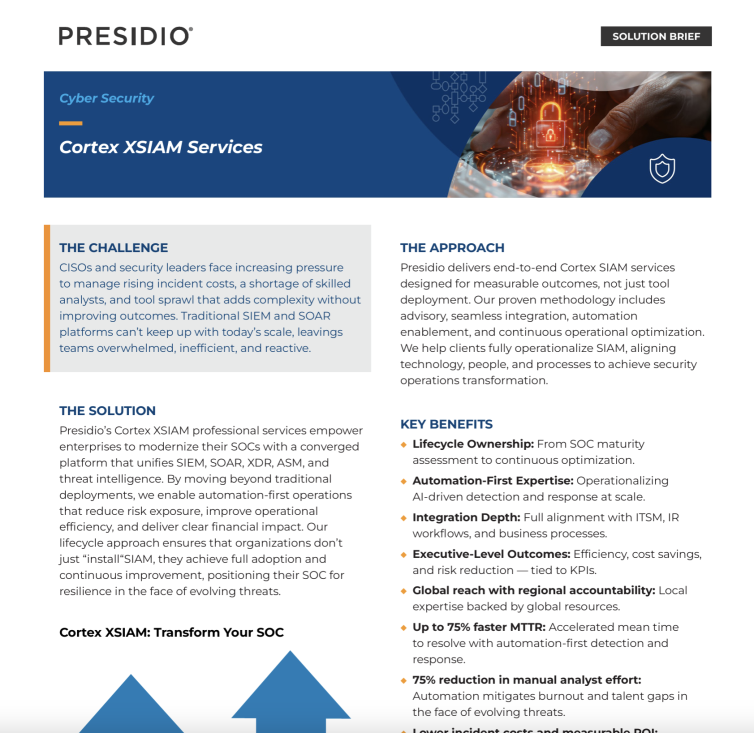 Cortex XSIAM Services