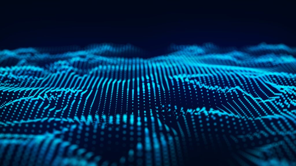 Blog background blue waves